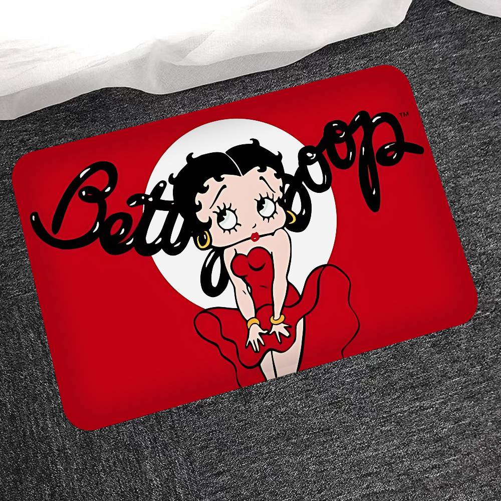 B-Betty Girl B-Boops Door Mat Washable Non-Slip Living Room Sofa Chairs Area Mat Kitchen Doormat Area Rug