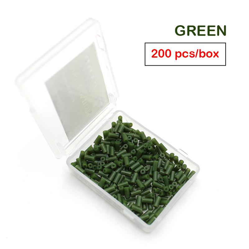 200pcs Carp Fishing Accessories Hook Silicone Tube Anti-tangle Rig Tubing Fit Over Hook 2/4/6/8 For Carp Fishing Tackle