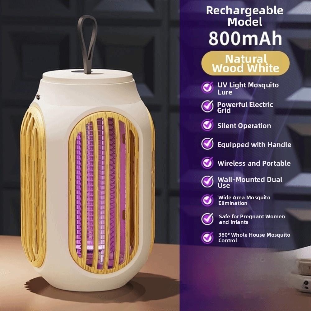Cordless Shock Bug Zapper USB Charging Insect Fly Trap Effective Electric Mosquito Lamp Garden