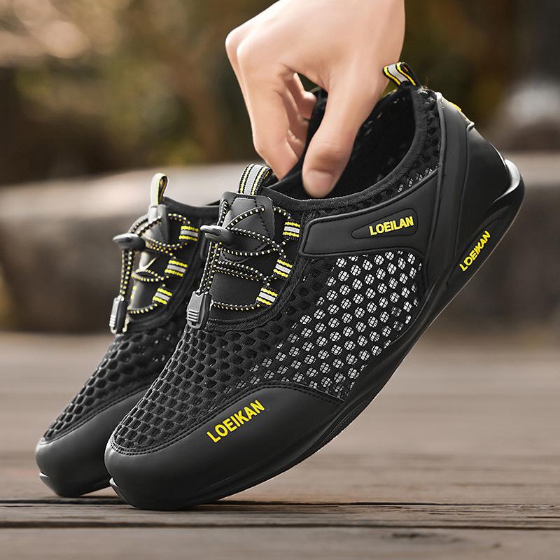 Сандалии мужские походные туфли летние легкие дышащие кроссовки сетчатые мужские туфли забродные туфли