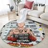 Onepunch Man Round Area Rug Carpet Rug For Living Room Bedroom Sofa Playroom Decor Nonslip Floor Mat