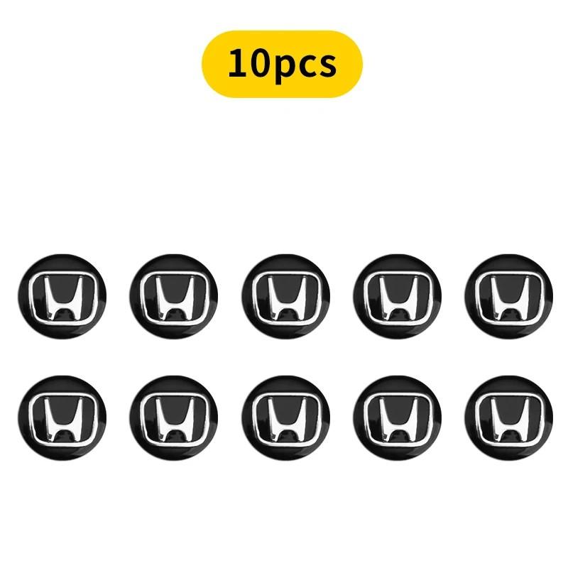 13mm 5/10pcs Car Key Badge Emblem Replacement Car Key Stickers For Honda Civic Accord Fit CRV Jazz Odyssey Insight Legend HRV