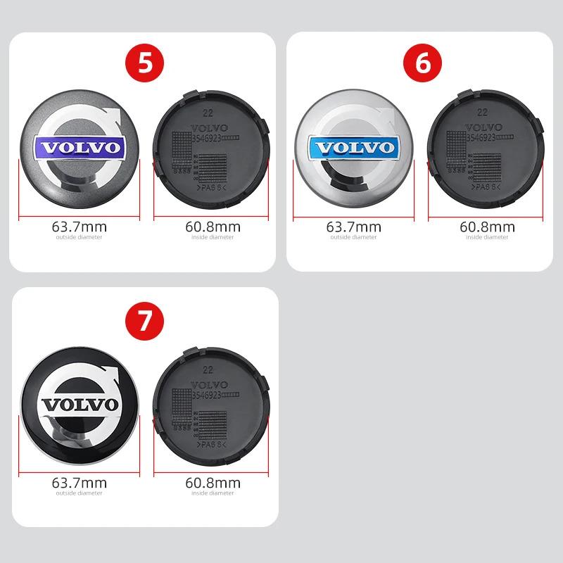 4 шт. 64 мм Центральные колпачки на диски автомобиля, Заглушки ступиц, Значки, Автоаксессуары Для Volvo Rdesign AWD C30 C70 S40 S60 S70 S80 S90 V40 V50 XC60