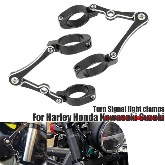 2Pcs Powerful Headlight Clamps High Strength Practical 39-41mm Durable Headlight Holders