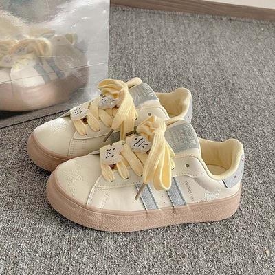 Оригинальная нишевая платформа белые туфли женские весенние новые кеды студенческие универсальные повседневные туфли тренд