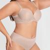 Large Breasts Make You Look Smaller and Prevent Sagging Plus-size Gathered Breathable Full-cup Bra Set with Light and Comfortable Panties.