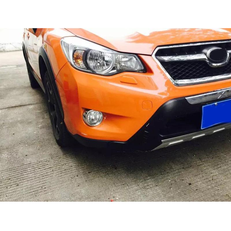 Top Quality Car Eyebrow Cover ABS Chrome Lamp Front Fog Light Trim Frame 2PCs For Subaru XV 2012 2013 2014 2015 2016 2017