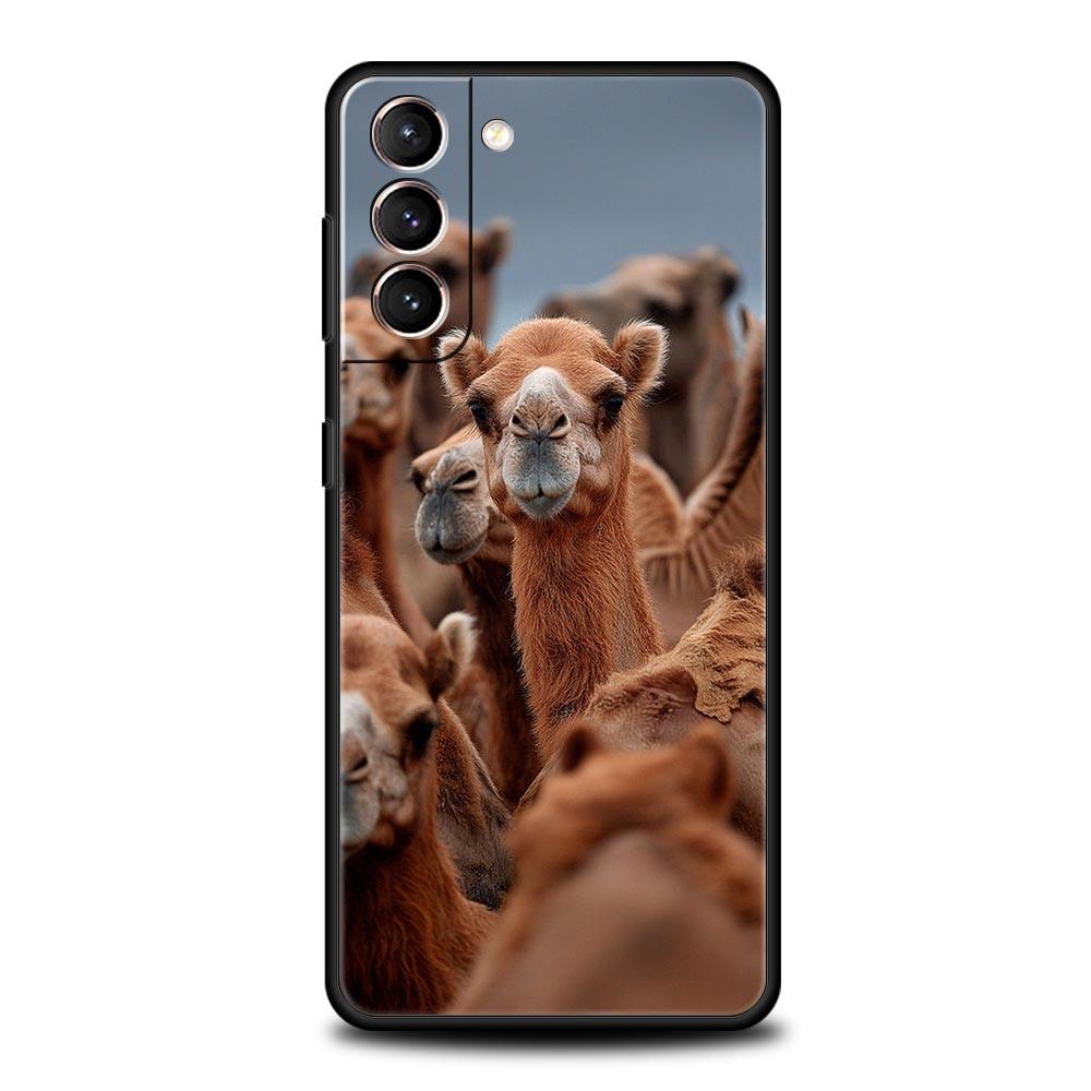Чехол для телефона с изображением животного верблюда для Samsung Galaxy S26 S25 S24 S23 S22 S20 S21 FE Ultra S25 Edge Plus 5G Мягкий ТПУ Чехол Fundas Capas Сумка