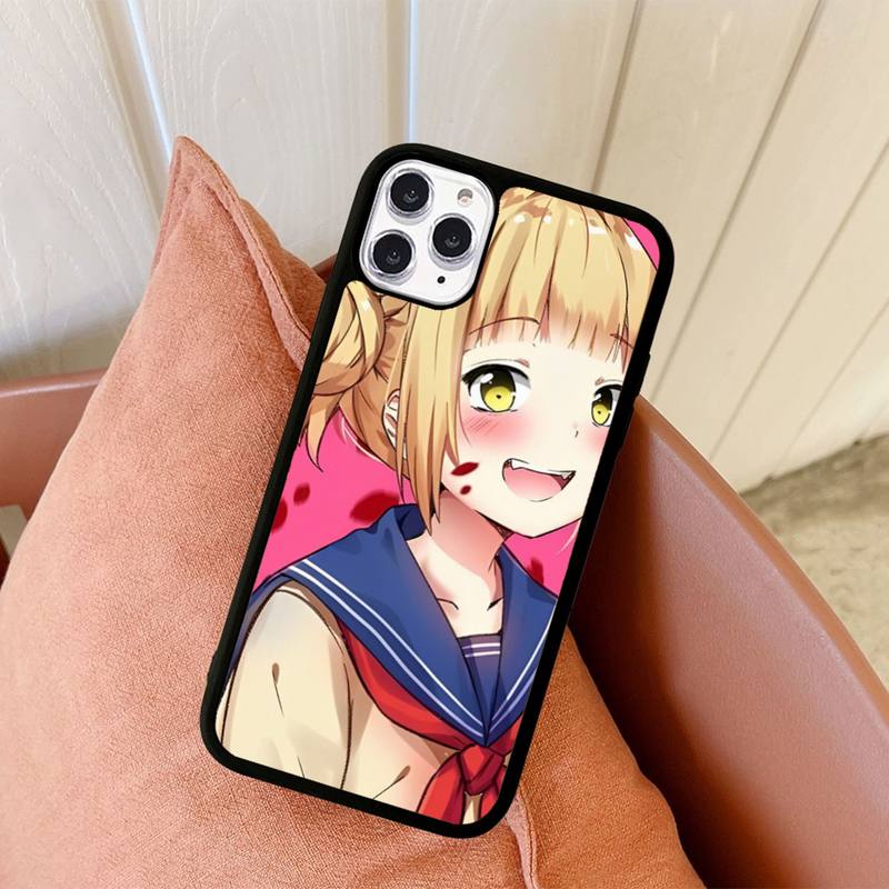 Чехол для телефона Anime Himiko Toga, силиконовый чехол из ПК+ТПУ для iPhone 11 12 13 Pro Max 8 7 6 Plus X SE XR, твердые чехлы