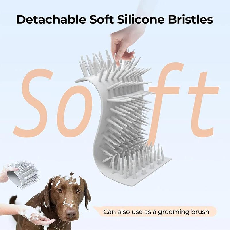 Портативная силиконовая щетка для чистки лап домашних собак, мягкая щетка для мытья кошачьих лап, принадлежности для мытья чашек, аксессуары для очистки воды