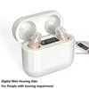 Перезаряжаемые слуховые аппараты с аккумулятором Цифровой дисплей в ухе Персональный усилитель слуха Цифровые мини-слуховые аппараты для глухоты Наушники-вкладыши Слуховой аппарат