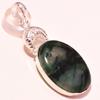 Moss Agate Gemstone Pendant Handmade Ethnic Unique Design Jewelry 2.1" u7U37
