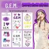 Наклейки-татуировки GEM Concert от Deng Ziqi — звездные дизайны для мужчин и женщин (Запястье/Лицо) Поддержка фанатов