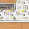 Свежие чистые кухонные обои и наклейки на стены Самоклеящиеся виниловые обои Водостойкая маслостойкая наклейка на стену Квадратная плитка, аниме, подсолнух, животное