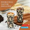 Stylish Camouflage Print Stainless Steel Insulated Coffee Tumbler Vacuum Reusable Thermal Cup for Office Travel Commuting Hiking