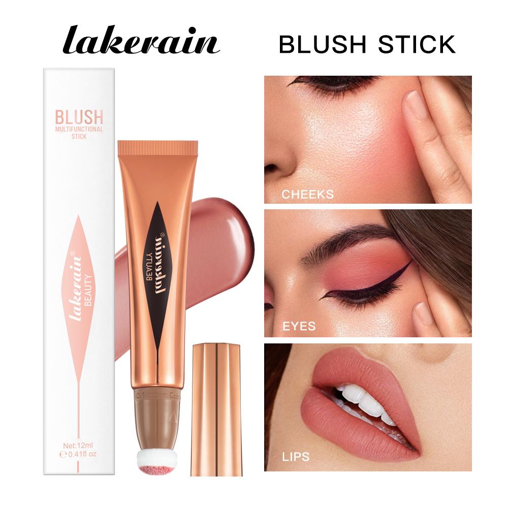 Новый Кремовый Бронзер Контур Румяна Beauty Wand Хайлайтер Румяна с Подушечкой Жидкий Бронзер для Лица Палочка-Аппликатор Макияж