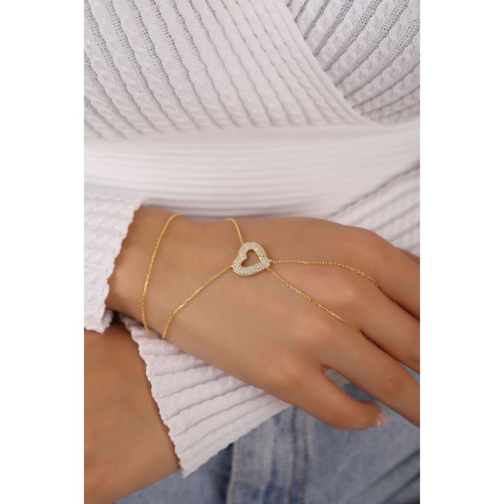 Сердце из камня циркон 925 пробы серебро Ахмеран