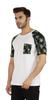 Inkmeso Raglan Short Sleeves T-Shirt For Men  S Loose Fit Printed Casual Tee W  Patch