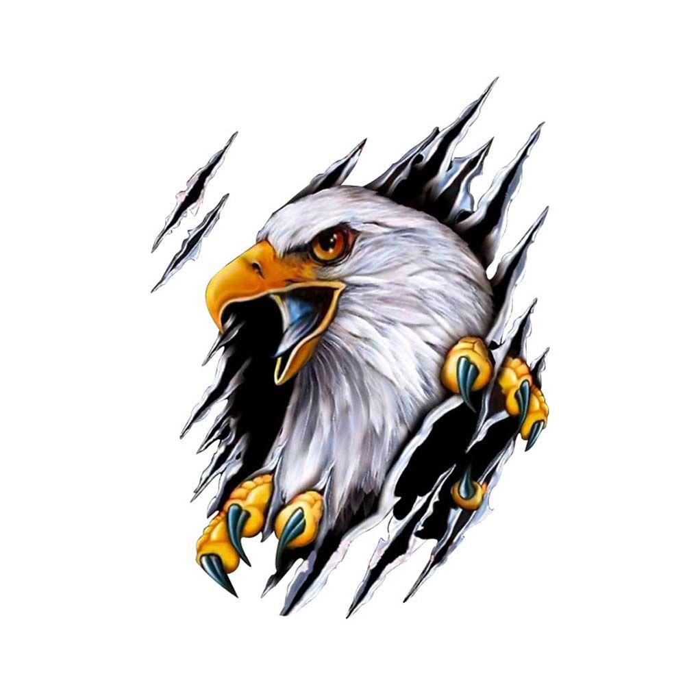 Scratch blocking 3D Simulation Sticker Car Body Decoration Eagle Car Sticker Motorcycle Decal