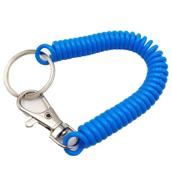 Брелок с защитой от потери, выдвижной, противопадающий, эластичный, с кольцом для ключей, противоугонные ключи, рыболовные инструменты, пружинный страховочный трос, товары для отдыха на природе