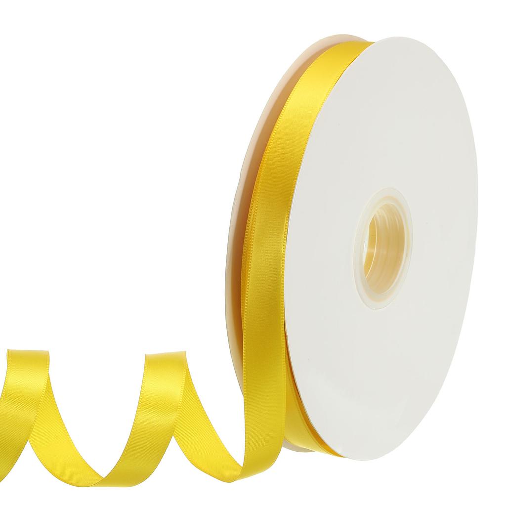 Полиэстеровая атласная лента односторонняя репсовая лента однотонная тканевая лента для рукоделия свадебной вечеринки подарочной упаковки 5/8"x100 ярдов