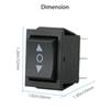 10pcs 6 Pin Terminals Double Reset Switch KCD4 Push Button Switch  Electrical Products