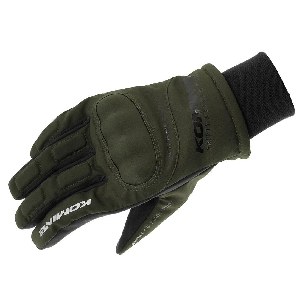 Мотоперчатки Komine GK-816 WP Protect Зимние перчатки - Kitora Olive L