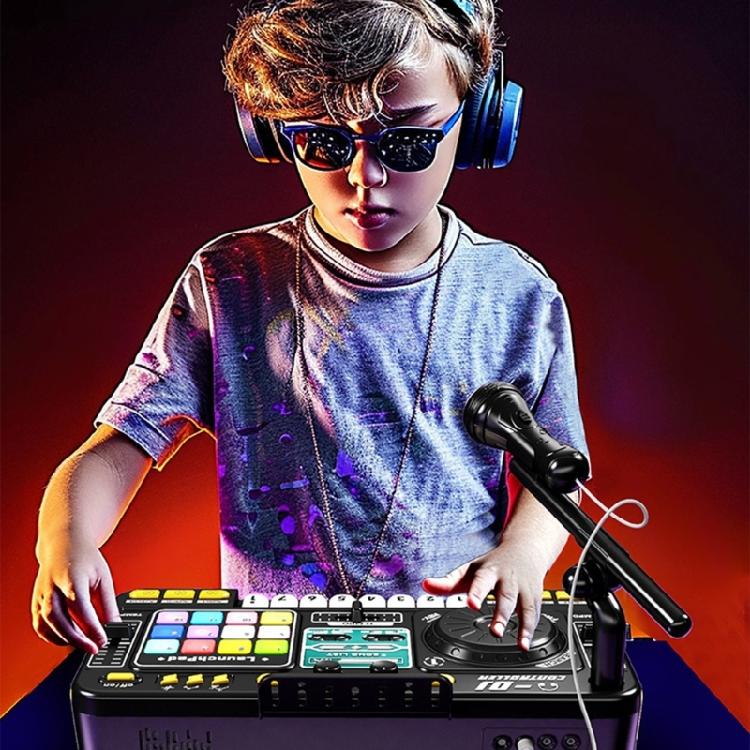 Детская образовательная DJ-станция для микширования Интерактивные звуковые панели Игрушка с записью голоса и созданием ритмов