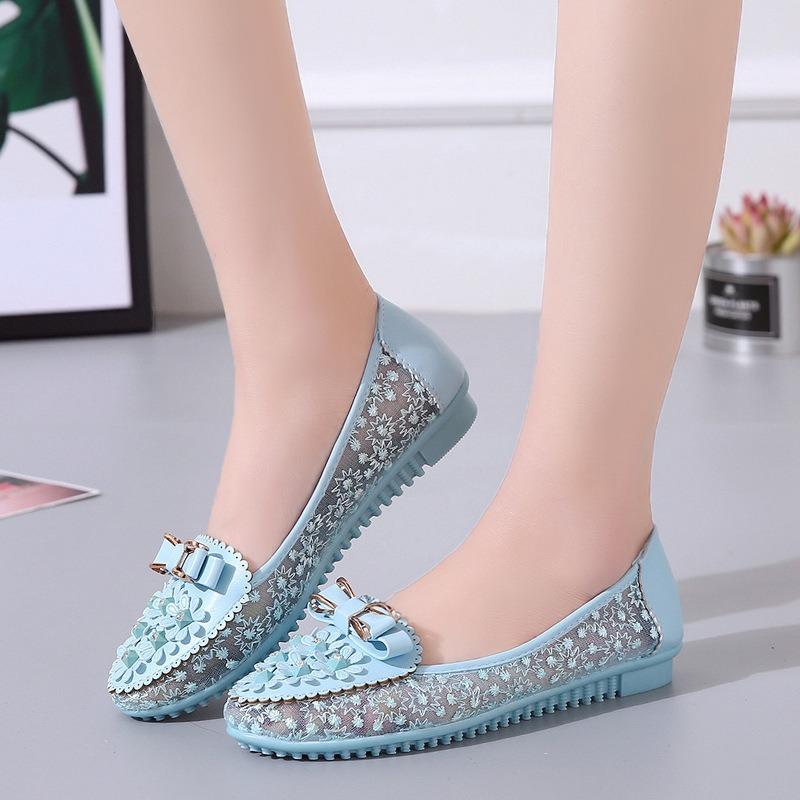 Fashion Womens Shoes 2025 Summer New Korean Version Fashion Doudou Shoe Soft Soled Comfortable And Breathable Flat Shoes Zapatos Planos