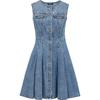 ONLY Women's A-Line Lycra Blend Denim Mini Dress