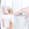 Винтажный жестяной цветочный горшок Железное искусство Пасторальная цветочная бочка Миниатюры Крючок Мини-жестяное ведро для воды