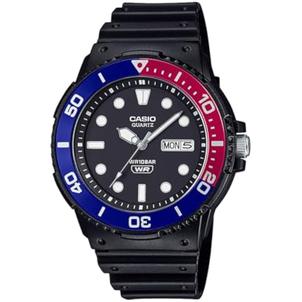 Casio ] Часы Casio Collection [Оригинал Япония] MRW-230HJ-1E2JF Мужские Черный/Синий Безель