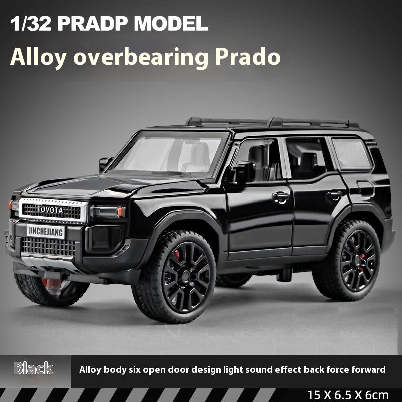 FAJC5 1:32 TOYOTA PRADO Land Cruiser Off Road Vehicle Metal Alloy Diecast Model Car Outdoor Display Collectibles Decorative Gift Boy