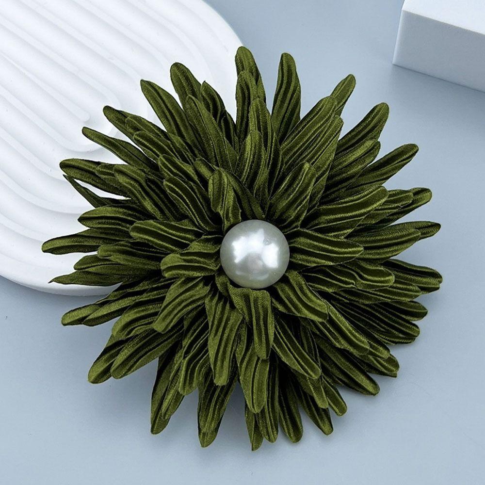 Fabric Handmade Accessories Large Flower Brooch Jewelry Badge Accessories Pin Brooch New Corsage