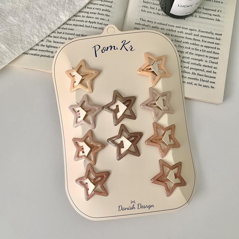 10 шт. новые корейские заколки для волос для девочек, цвет чая с молоком, заколки принцессы с челкой, боковой зажим, аксессуары для волос для маленьких девочек