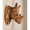 Naturecraft Resin Driftwood Collection Rhino Head Wall Art