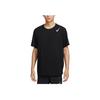 Crew Neck Logo Breathable Short Sleeve T-Shirt Men Tops Black HJ3378-010