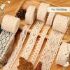 1pc Hollow Lace Ribbon, Solid Color Cotton Trim Vintage Style For Wedding Decor DIY Sewing Crafts