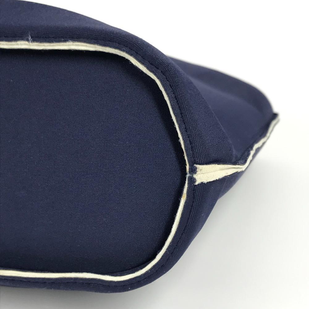 Chanel Сумка Тоут Сумка Ручная Сумка полиамид Темно-синий/Серебристый