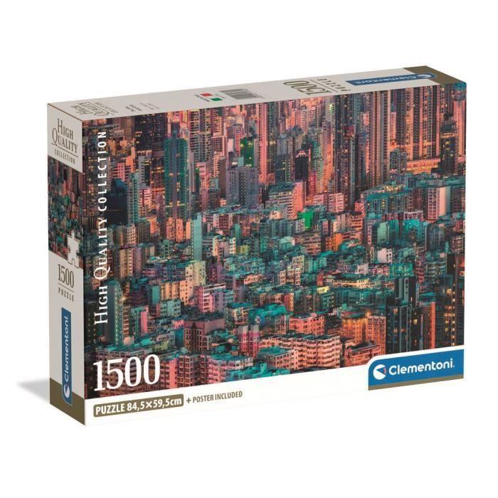CLEMENTONI - Compact 1500 pièces - Hong-Kong, The Hive