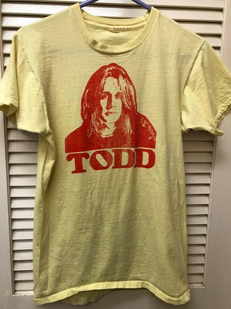 Стиль TODD RUNDGREN CONCERT Рубашка Классическая ЖЕЛТАЯ Унисекс Футболка