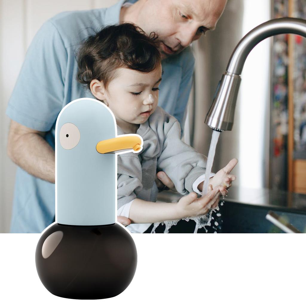 Автоматический дозатор пенного мыла в форме утки, 400 мл, бесконтактный дозатор пенного мыла, перезаряжаемый через USB