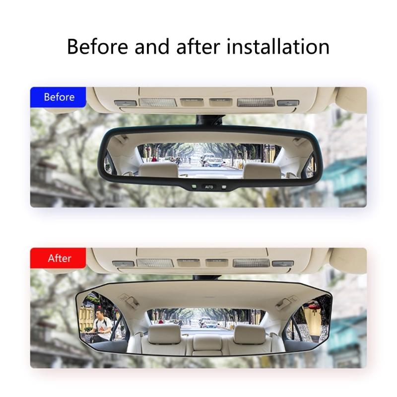 Enhancing Safety Full Sight Car Rear View Mirror with Wide Curved View, for Infant Supervision, Parents and New Drivers