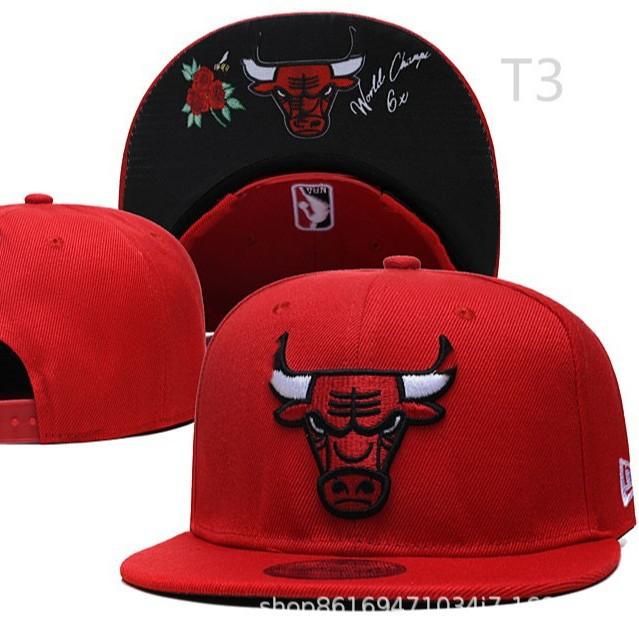 Source Baseball Cap Basketball League Bull Hat Street American Retro Embroidery Flat Edge Bull Head Casual Hat