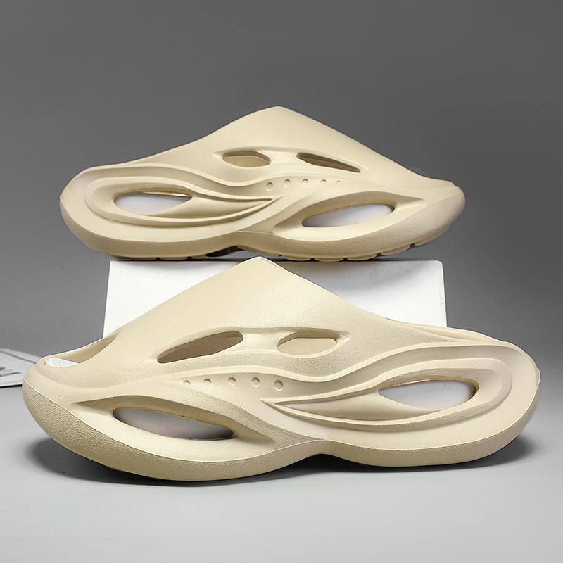 Мужские сандалии и шлепанцы, летние кроссовки и шлепанцы, мужские нескользящие мягкие шлепанцы из ЭВА, повседневная пляжная обувь