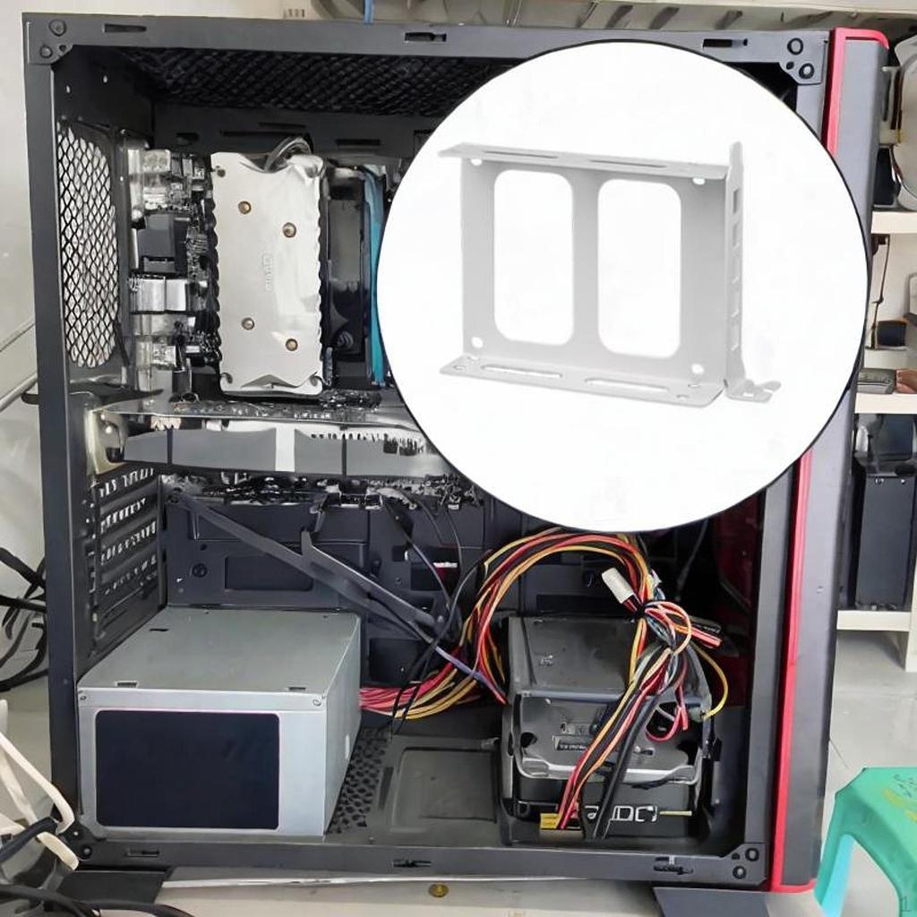 Двойной монтажный кронштейн для SSD 2,5-дюймовое крепление для жесткого диска Легко установить Металлический отсек