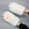 Новые пушистые когти животных ручной работы Косплей костюм Фурсьют Кошачьи когти Перчатки Плюшевые перчатки-когти Любовь Сердце Аниме Медвежья лапа Милые варежки