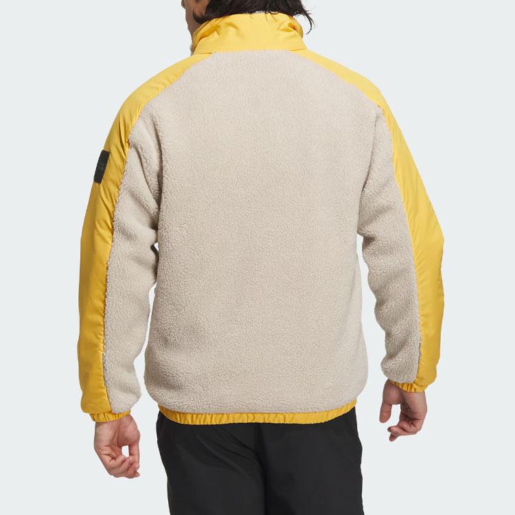 Adidas X National Geographic Colorblock Толстая спортивная куртка для активного отдыха на флисовой подкладке Мужские куртки Off-White IL8985