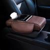 Car Armrest Box 5-in-1 Organizer with Cup Holder & Tissue Phone Slot Faux Leather Multifunctional Car Organizer Universal Vehicle Accessory