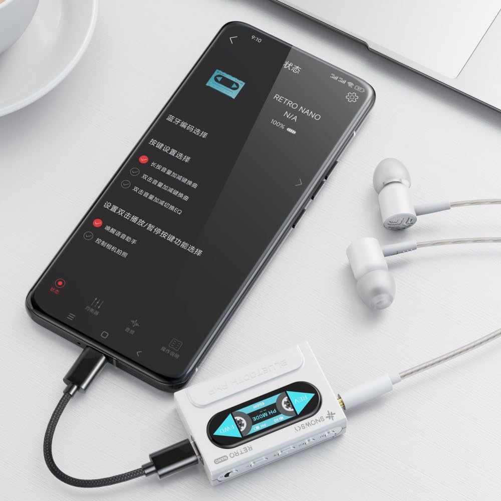 FIIO Snowsky RETRO NANO Blue FIO-SSRETRONANO-L [Ships from an Authorized Japanese Retailer, Includes Serial Number] Portable Bluetooth Amplifier